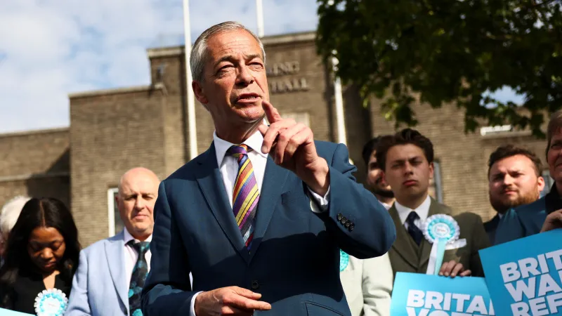 Lídr Reform UK Nigel Farage