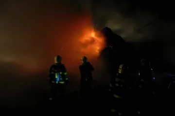 Požár v Břidličné na Bruntálsku