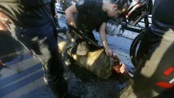 Protest v Turecku v červenci 2016