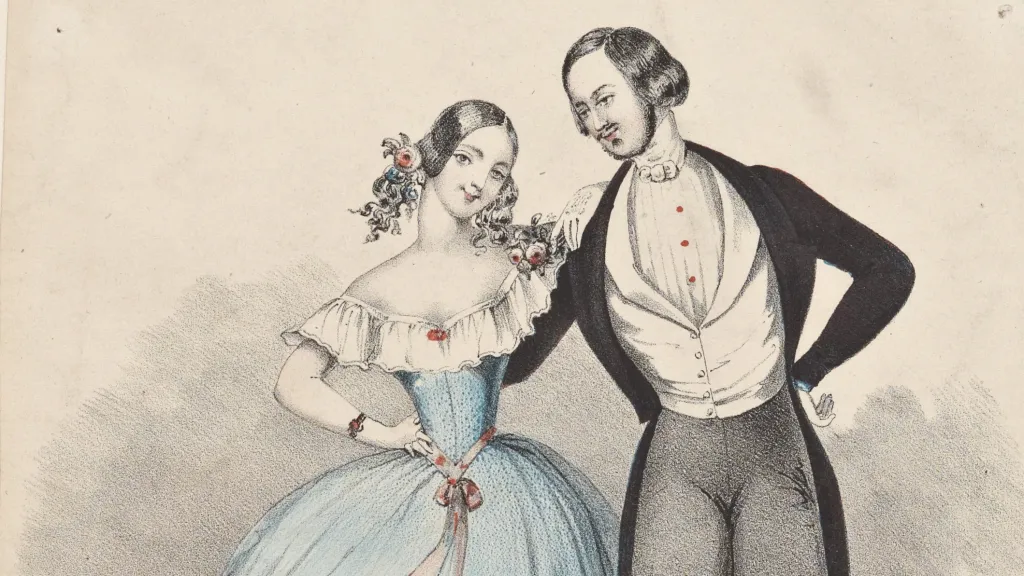 Polka na vyobrazení z roku 1840