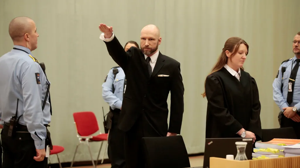Anders Breivik před soudem