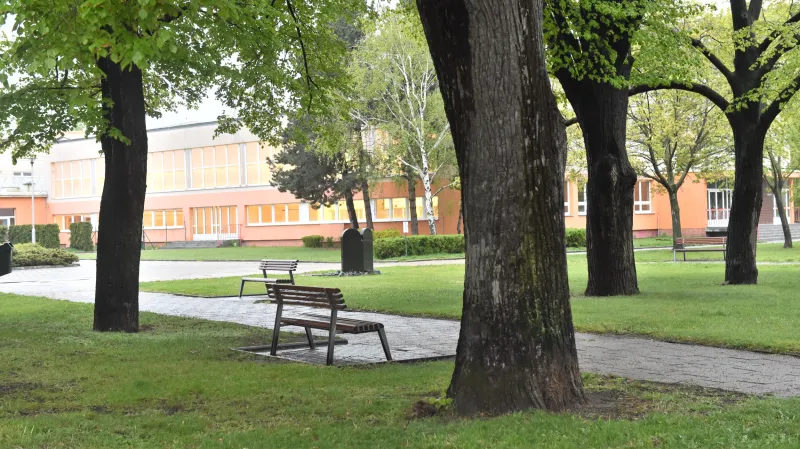 Současná podoba bývalého židovského hřbitova v Prostějově