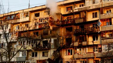 Následky ruských útoků na Kyjev