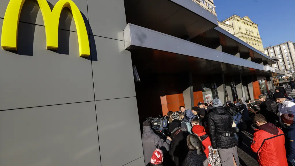 Znovuotevření nejstarší ruské restaurace McDonald's v Moskvě
