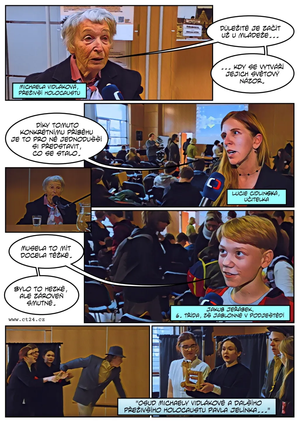 Přeživší holokaustu diskutovali se studenty