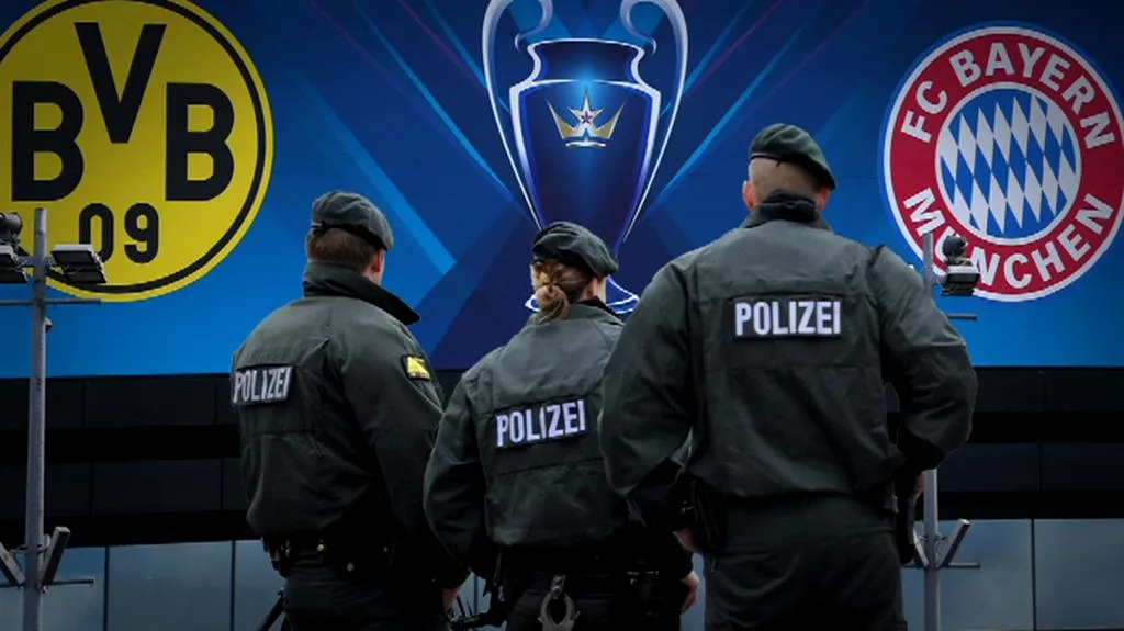 Policie před finálovým zápasem Ligy mistrů