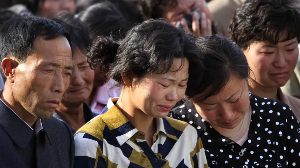 Severokorejci oplakávají oběti zřícené budovy