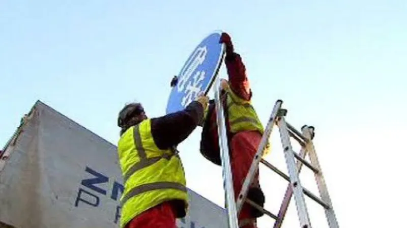 Zimní značky na D1 a Vysočině