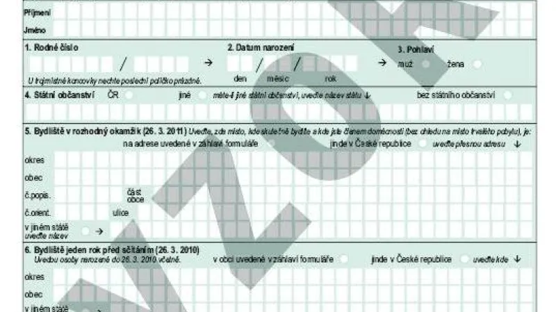 Sčítací list osob
