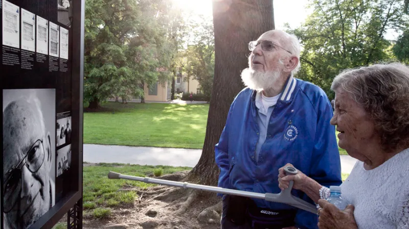 Výstava Wintonovy vlaky na pražské Kampě