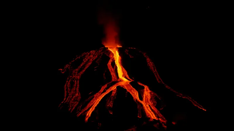 Erupce sopky na La Palmě