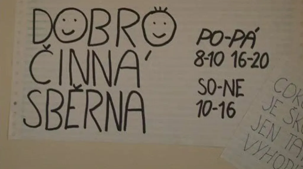 Dobročinná sběrna je otevřená každý den