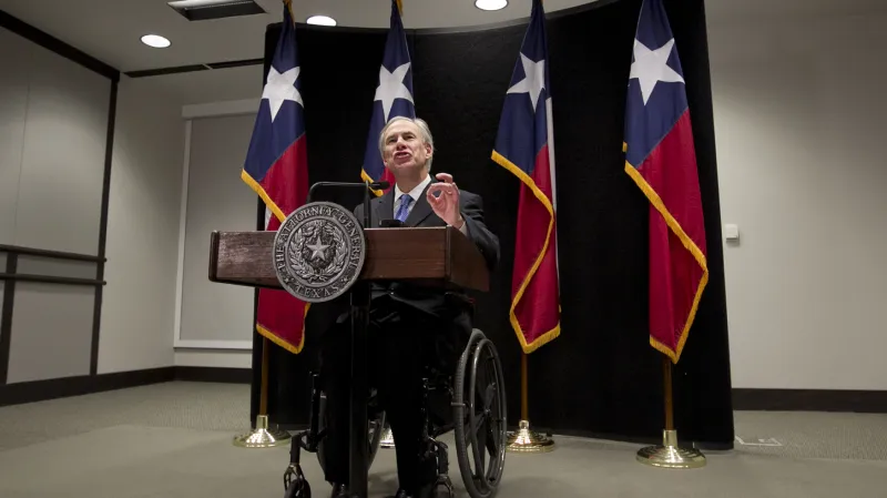 Texaský guvernér Greg Abbott