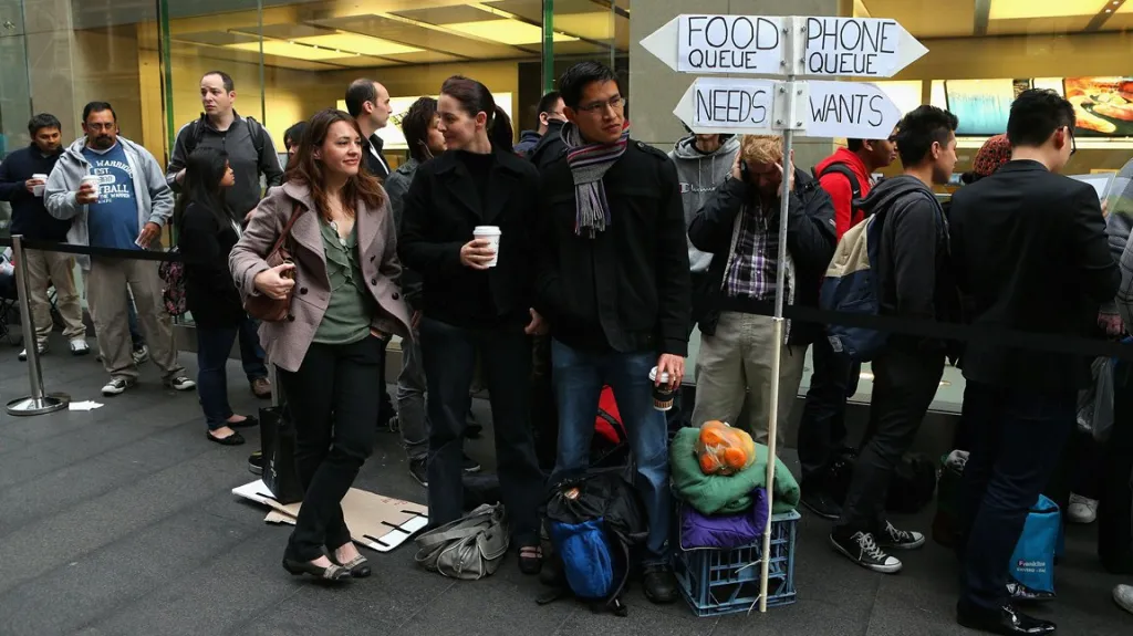 Fronta na nový iPhone 5