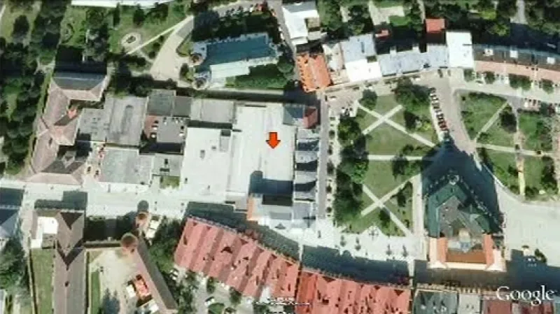 Místo výbuchu v Krnově