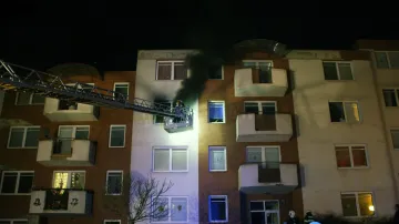 Požár bytu ve Zlíně