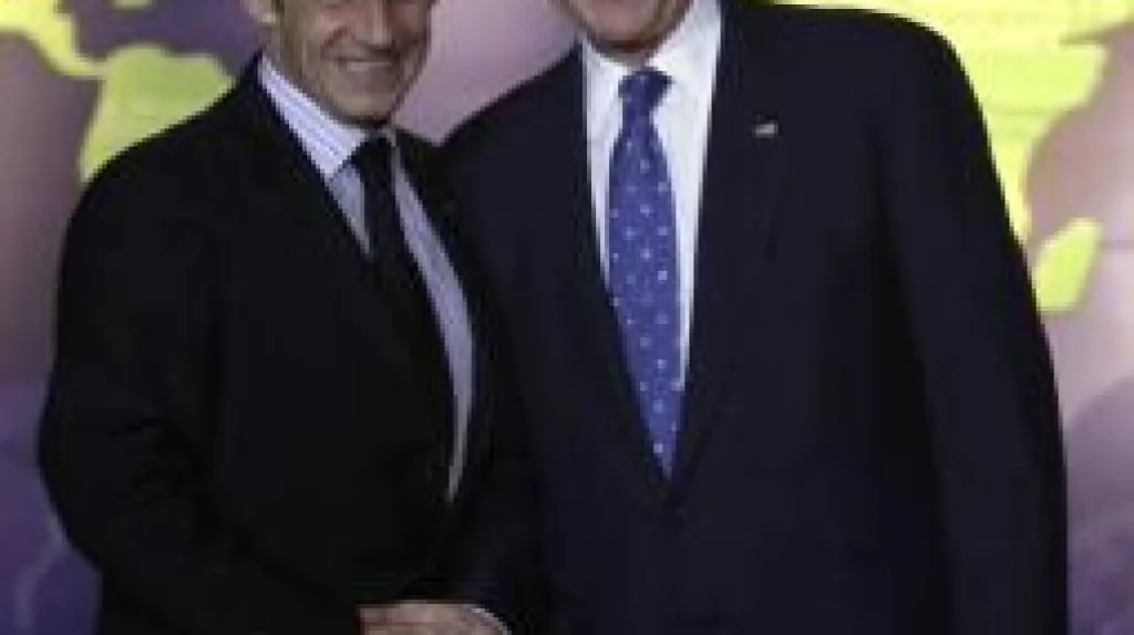 George Bush a Nicolas Sarkozy