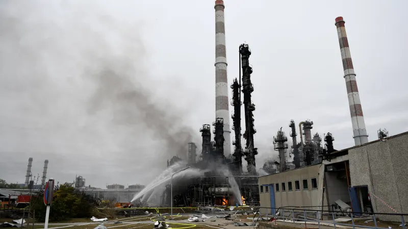 Požár v rafinerii u Ingolstadtu