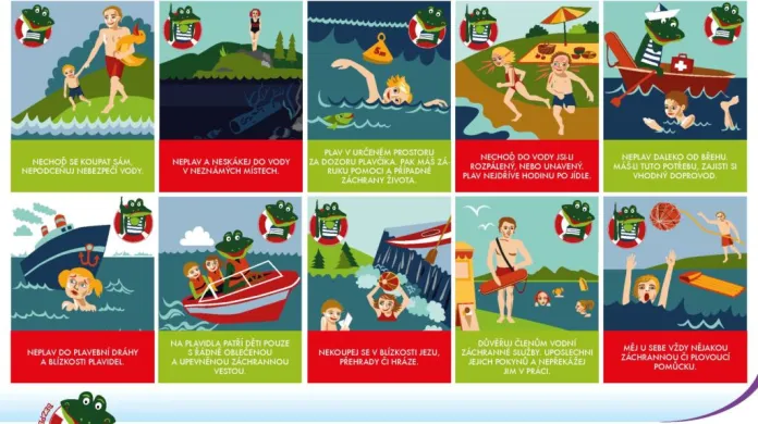 Jak se chovat u vody, radí záchranáři na webové stránce Bezpečné dětství
