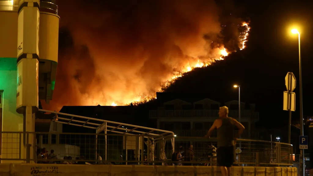 Požár u Splitu