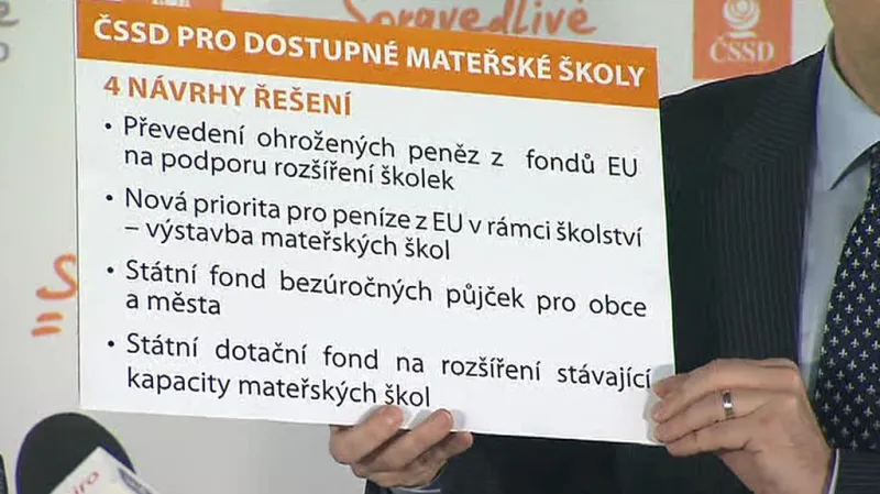 Plán ČSSD na dostupné školky