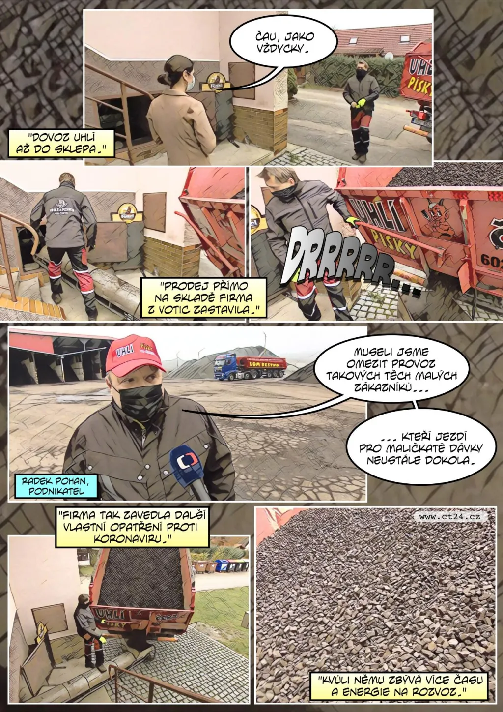 Lidé doplňují zásoby uhlí na zimu