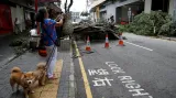 V Hongkongu řádil tajfun Nida