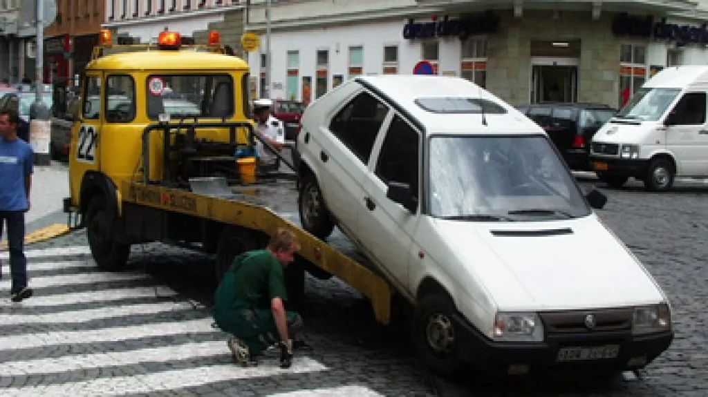 Odtahová služba v akci