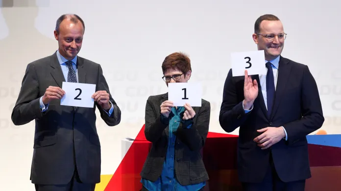 Tři kandidáti na vedení CDU