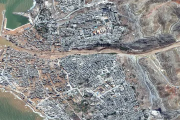 Obětí záplav v Libyi může být dvacet tisíc. Derna čelila množství srážek jako za celé dva roky