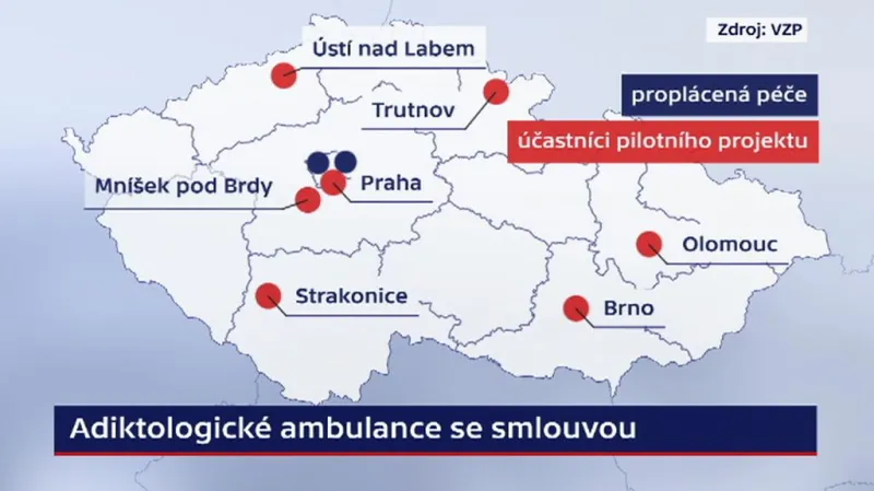 Adiktologické ambulance se smlouvou