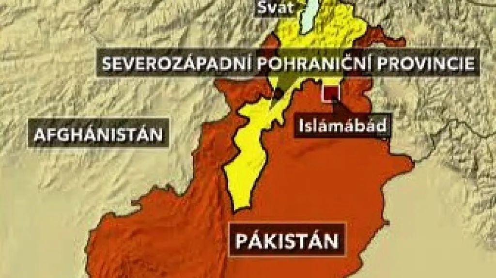 Mapka Pákistánu