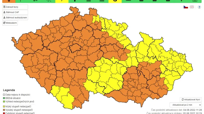 Výstraha meteorologů před vysokými teplotami