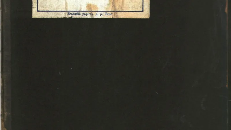 Obálka básnického sešitu Jana Zahradníčka