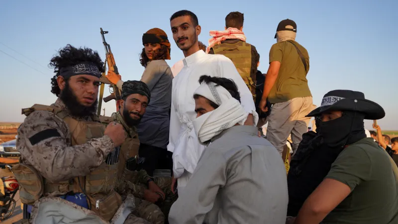 Beduínští bojovníci v Sýrii