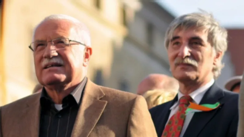 Václav Klaus (vlevo) a Ladislav Bátora