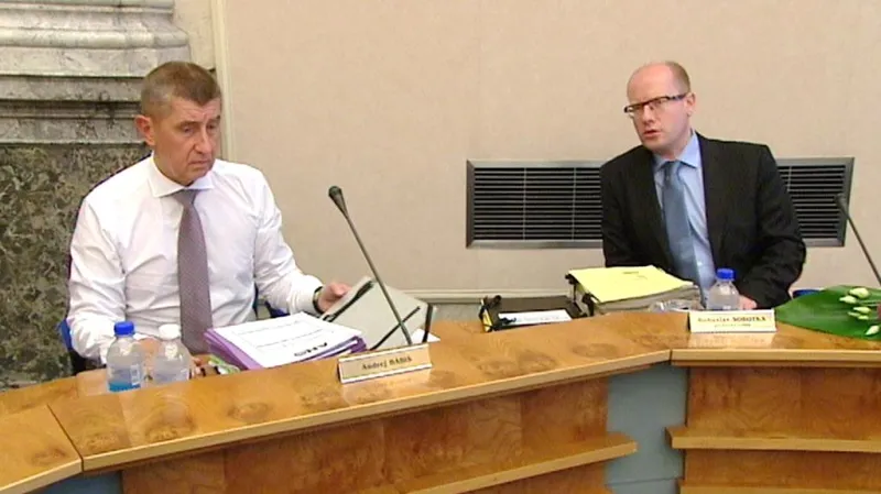 Andrej Babiš a Bohuslav Sobotka