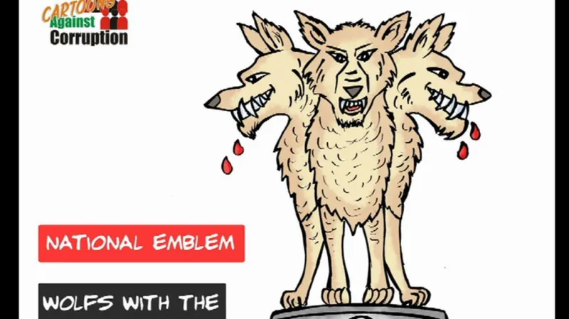 Karikatura Aseema Trivediho