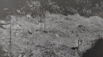 Podoba hromadných hrobů v Ďáblicích v roce 1968