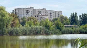 Pohled na domy ve Slovjansku (23. července 2026)
