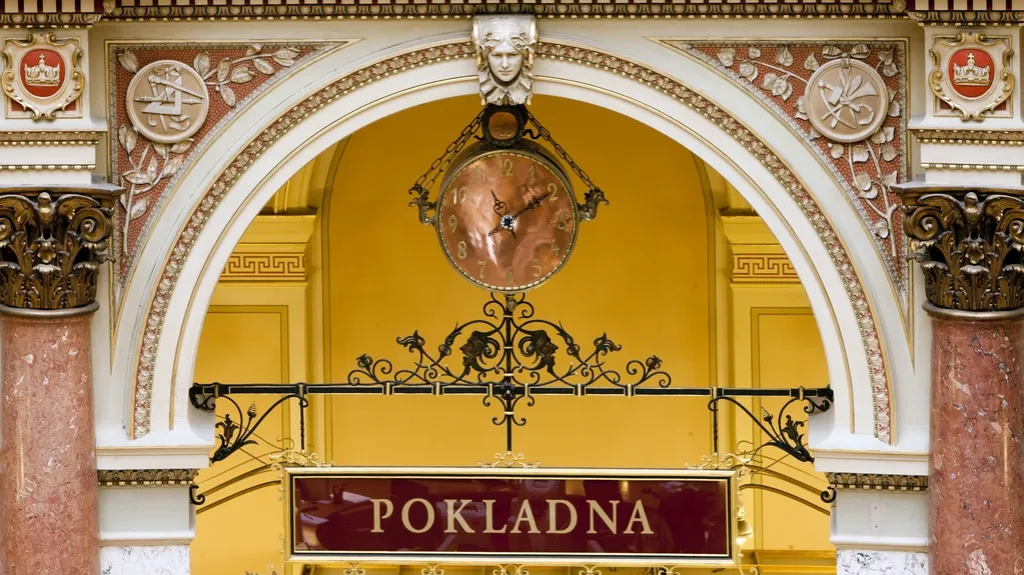 Interiér historické budovy Živnostenské banky