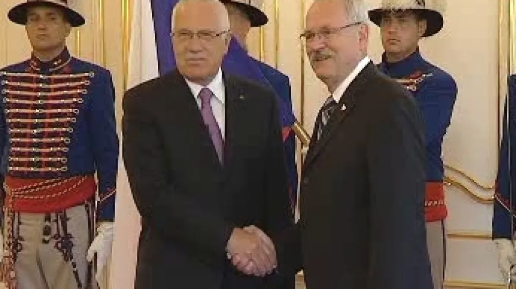 Václav Klaus a Ivan Gašparovič