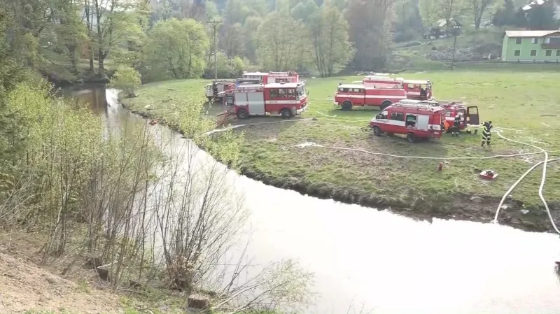 Požár na Tanvaldském Špičáku