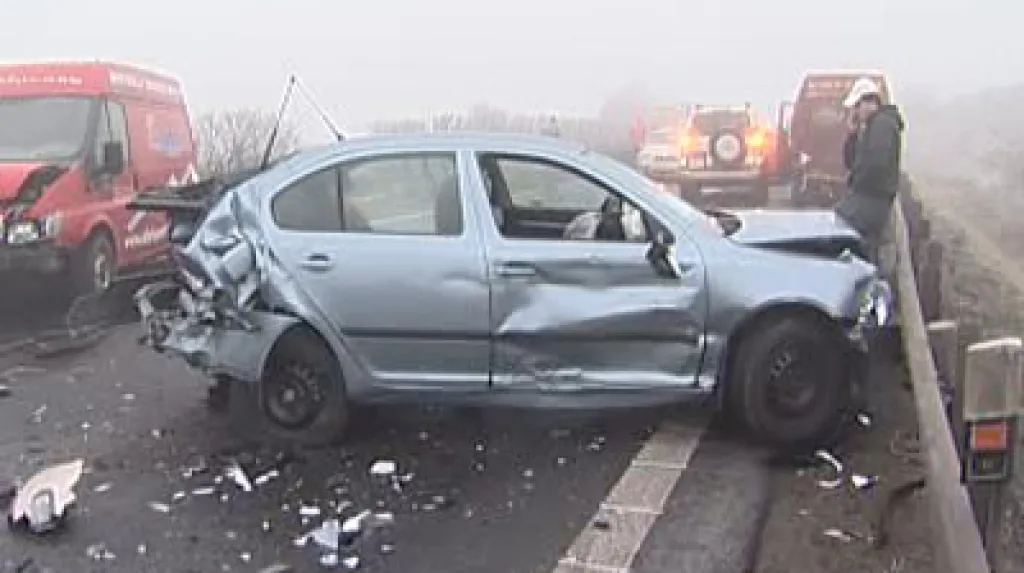 Havarované osobní auto