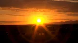 Západ slunce v Mongolsku
