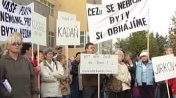 Protestující nájemníci