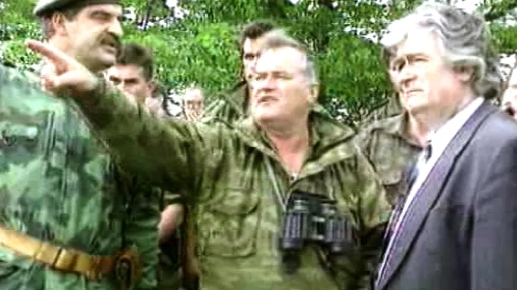 Ratko Mladić a Radovan Karadžić