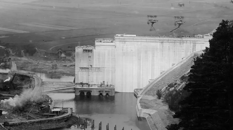 Stavba Vranovské přehrady