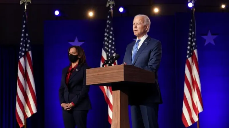 Joe Biden a Kamala Harrisová ve Wilmingtonu Zdroj: Reuters