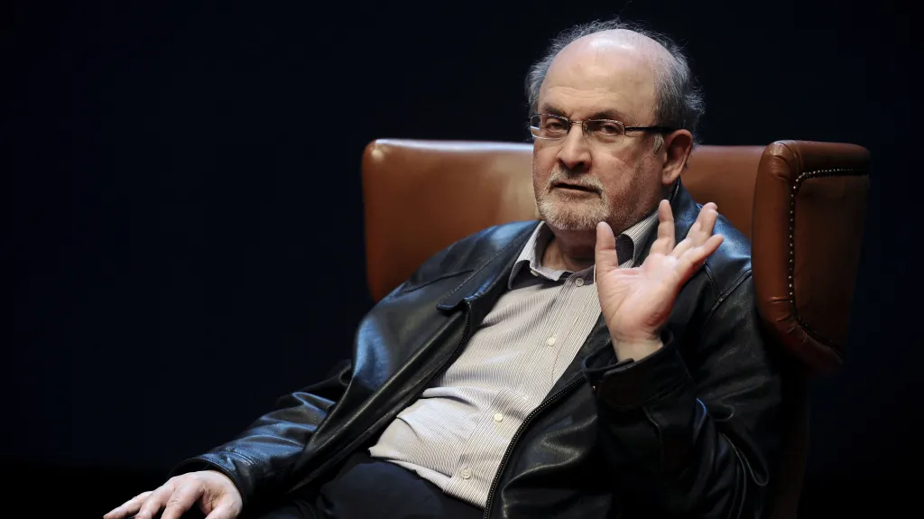 Salman Rushdie na snímku z roku 2015